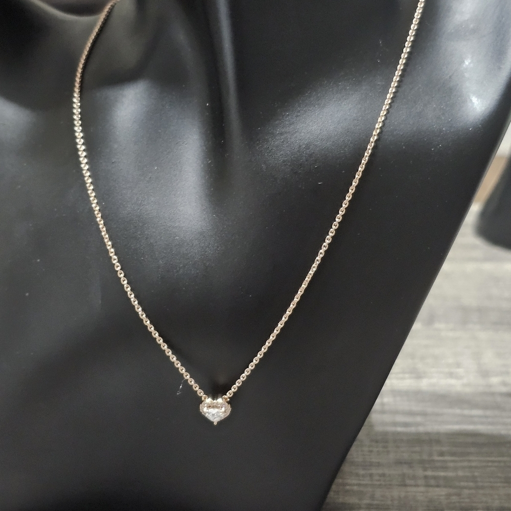 Authentic Pandora Sparkling Heart Collier Necklace - Picture 2 of 10